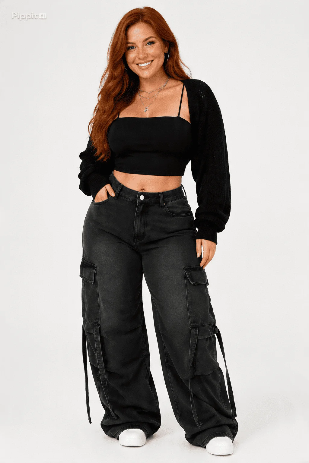 Calça Cargo Jeans Estonada "Street Style"