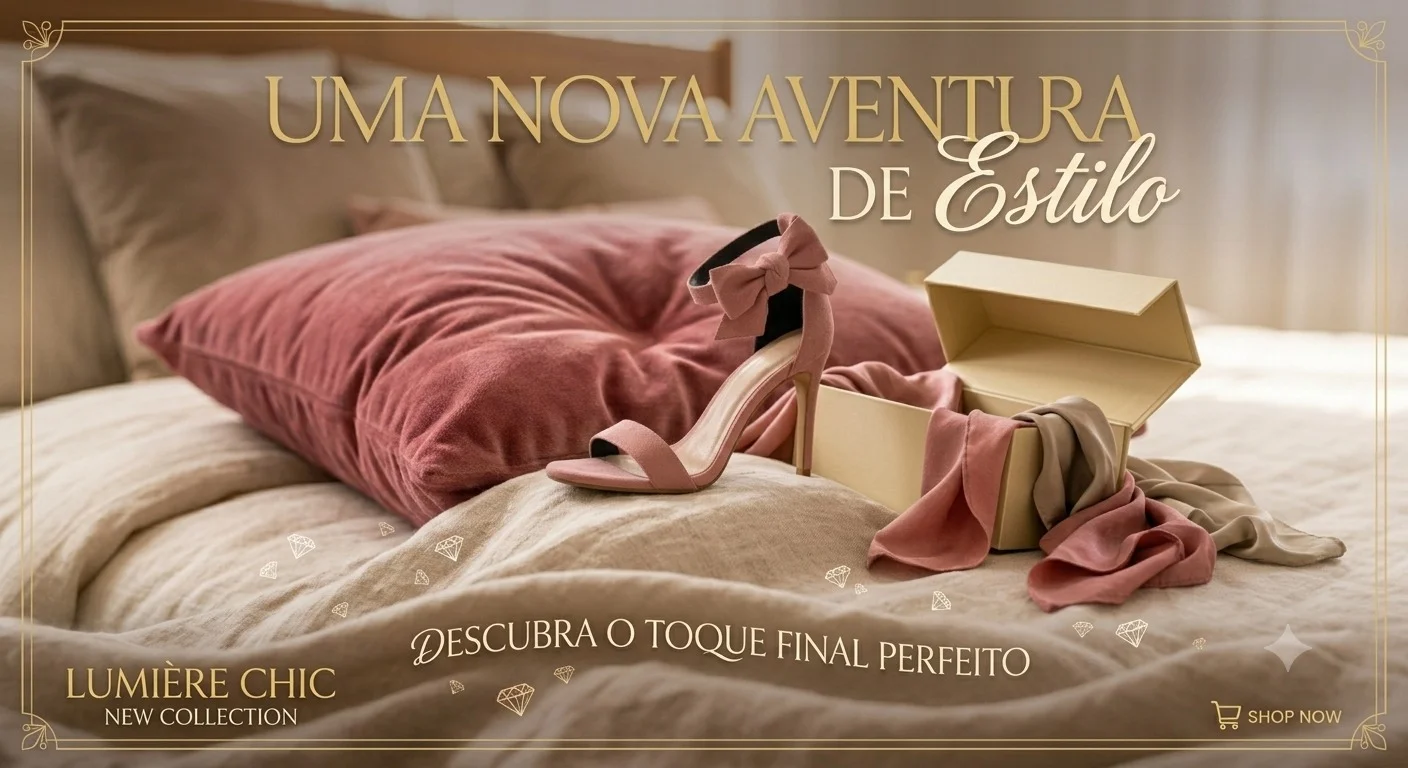 Sandália Feminina de Salto Alto Laço Rosé – Rosé Élégance