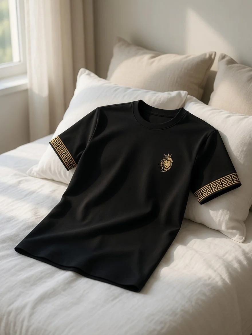 T-shirt Black Luxury – Edição Lion Gold