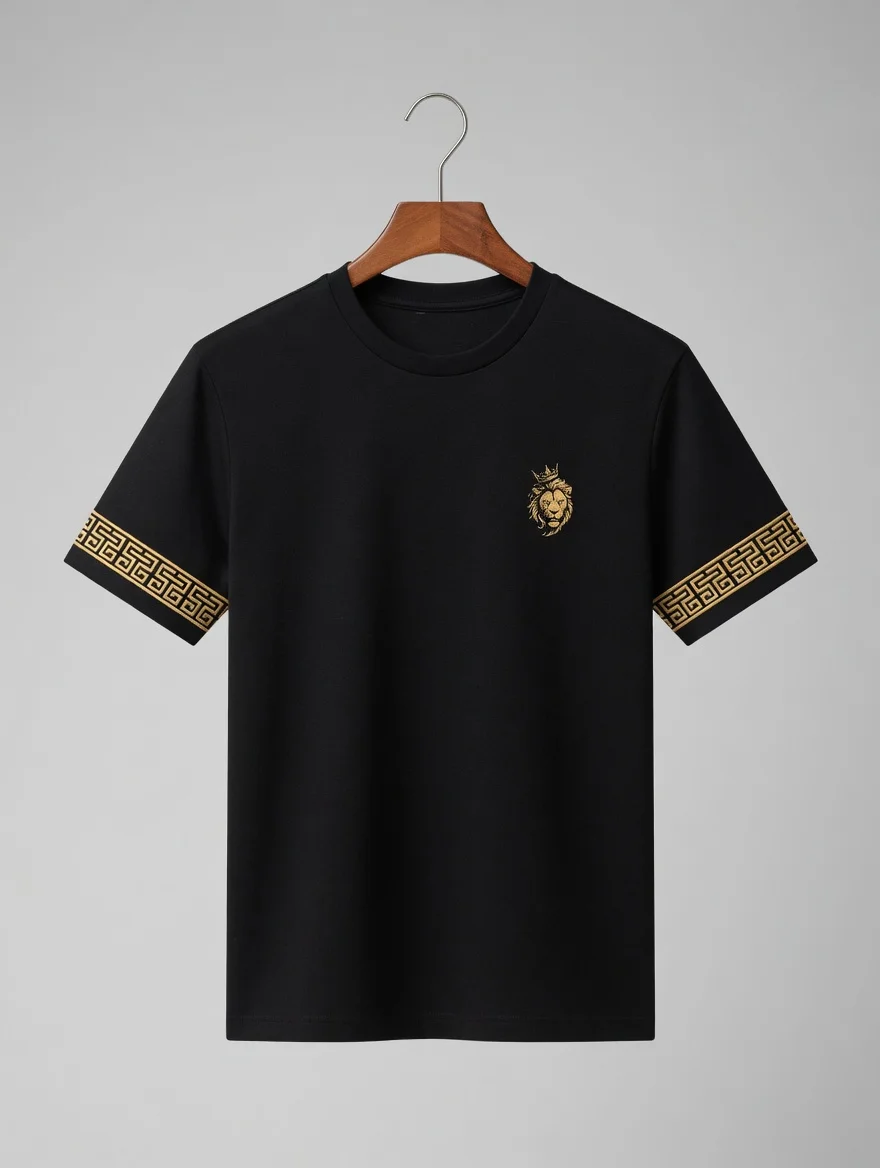 T-shirt Black Luxury – Edição Lion Gold