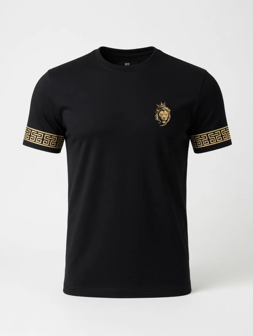 T-shirt Black Luxury – Edição Lion Gold