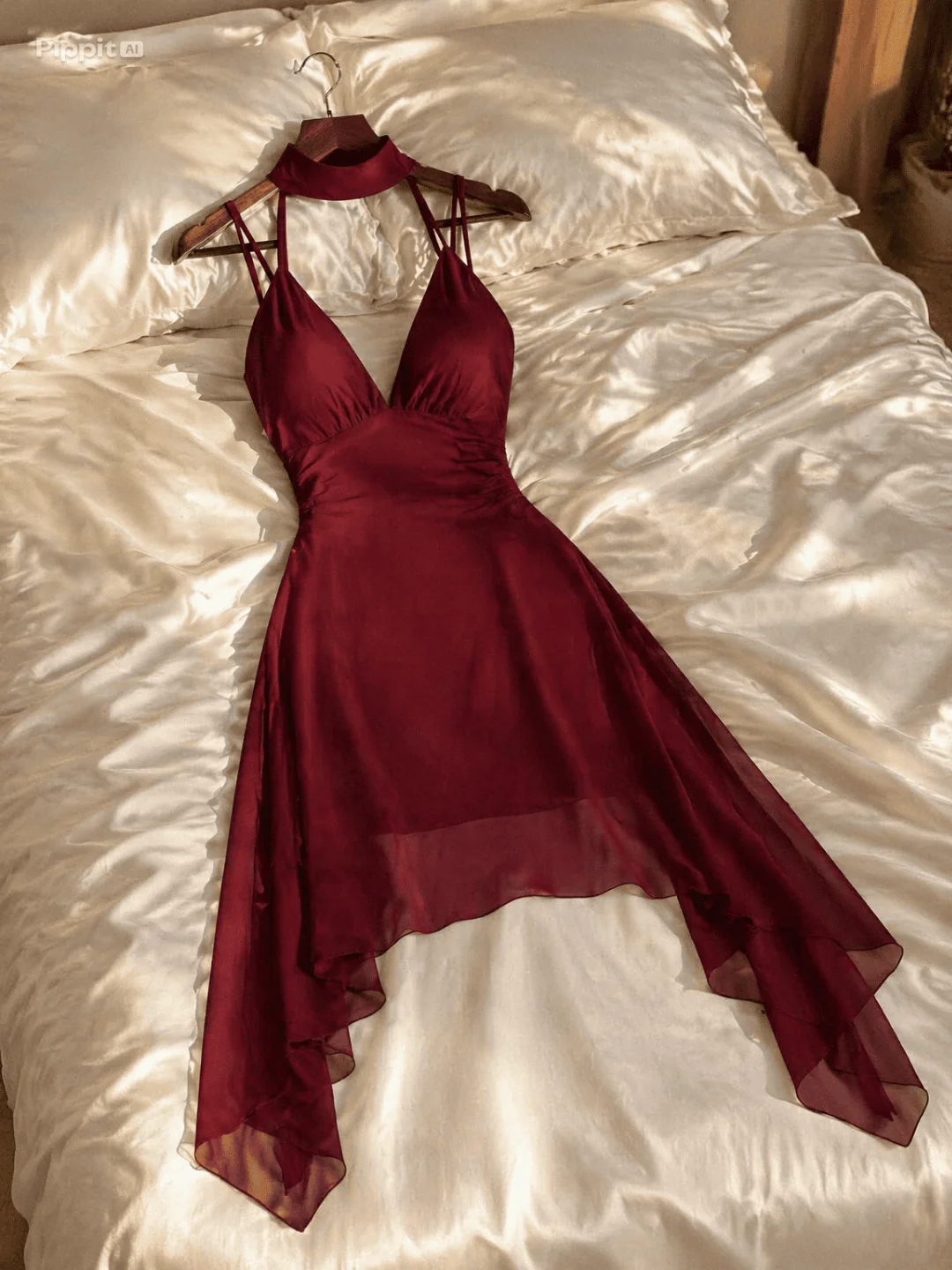  Vestido Chiffon Gisele - Marsala