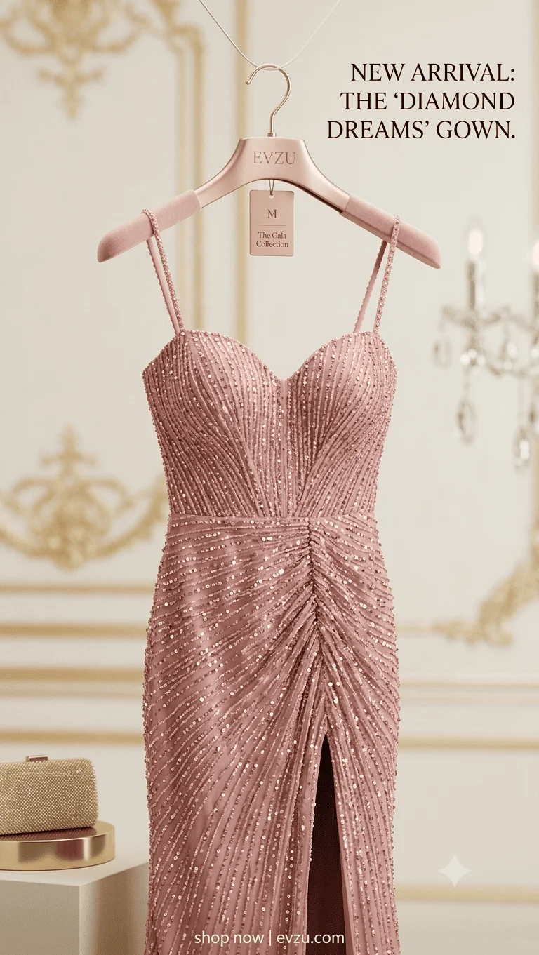 Vestido de Festa Haute Couture Rose Premium