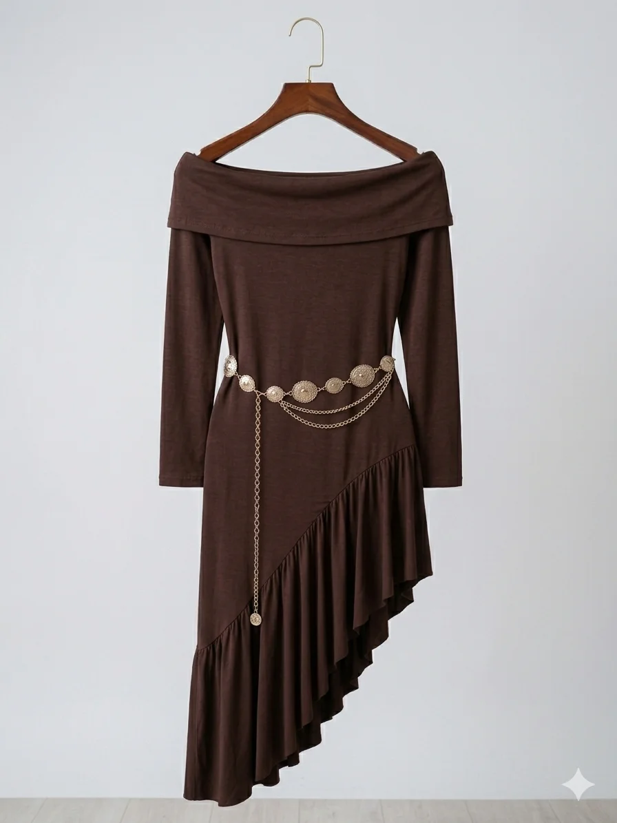 Vestido Midi Chocolate
