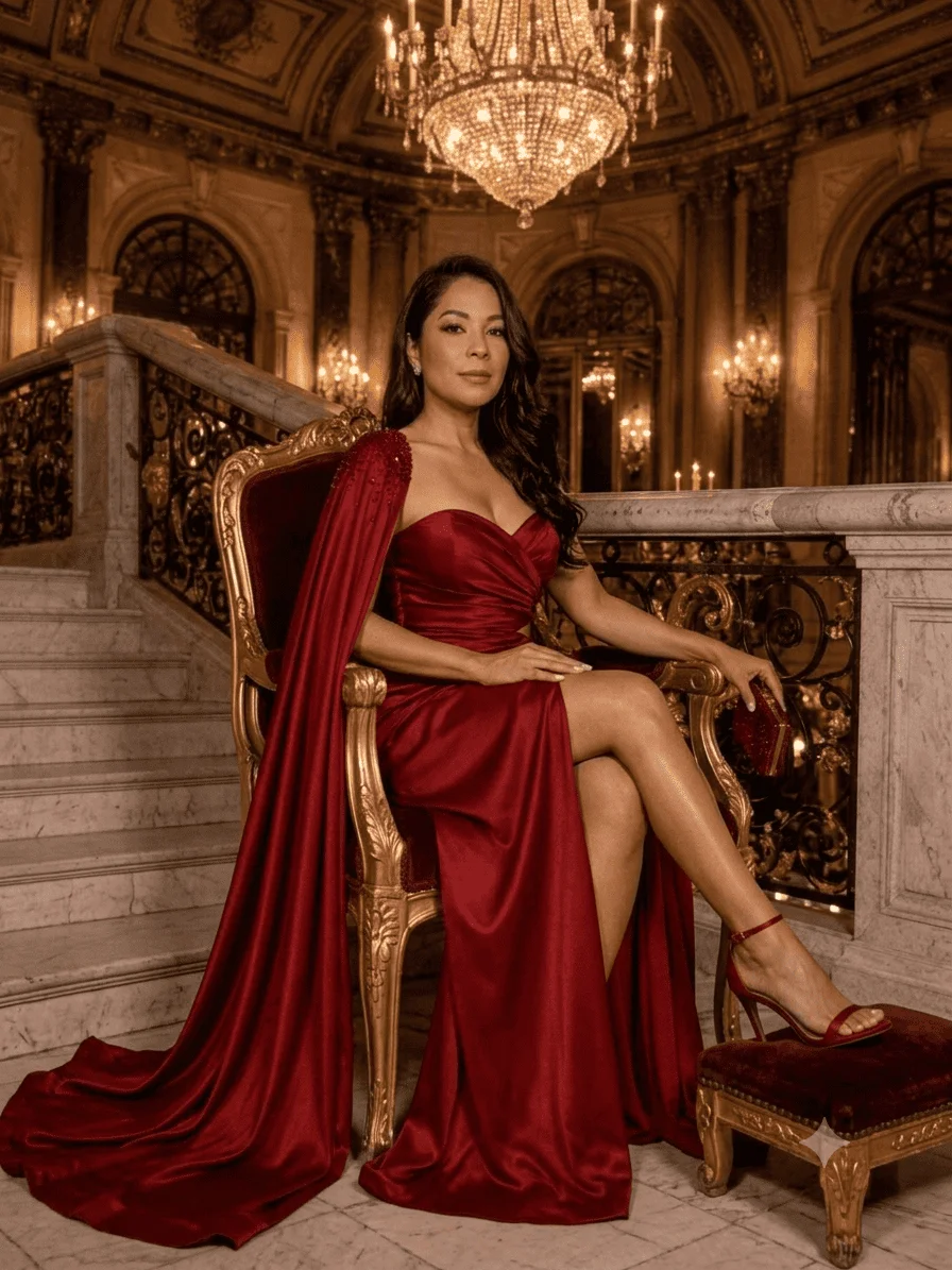 Vestido Vermelho – Rouge Élégance